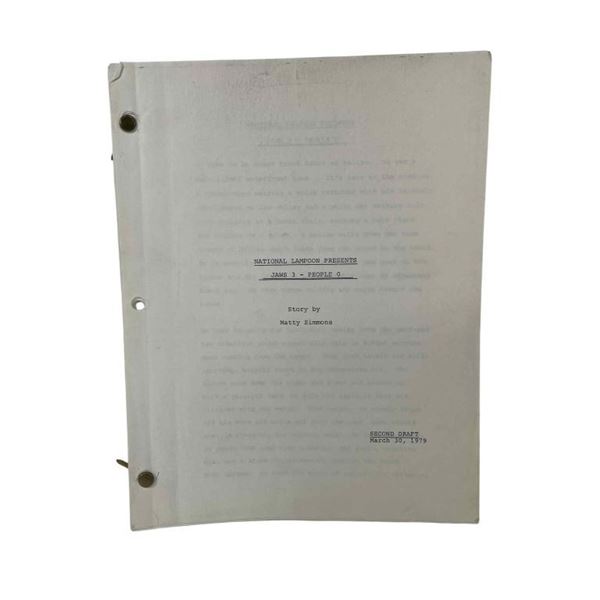 National Lampoon's Jaws 3, People 0 (1979) - Unfilmed Script