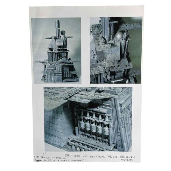 Alien (1979) - Set of 3 Refinery Towers Photos (Martin Bower)