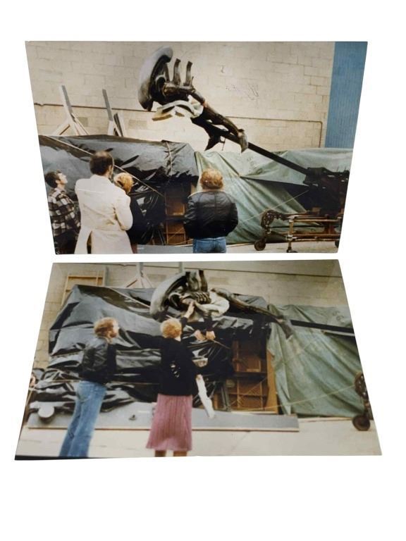Alien 197 Alien (1979) - Set of 2 Xenomorph Rig Testing Photos (Martin Bower)