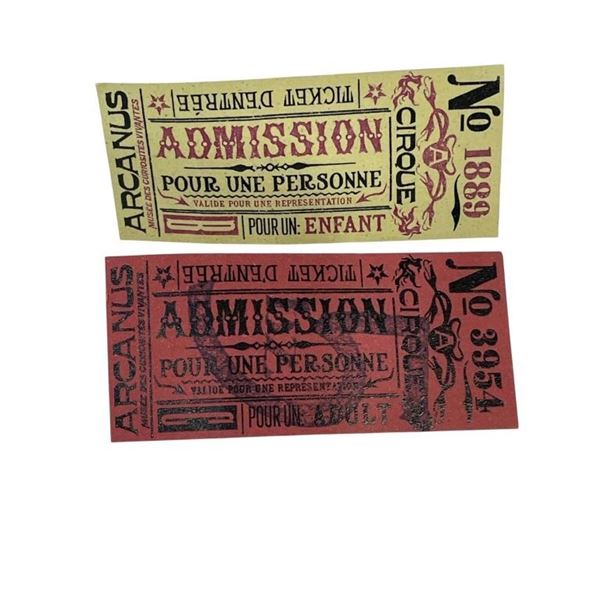 Fantastic Beasts: The Crimes of Grindelwald (2018) - Circus Arcanus Admission Tickets
