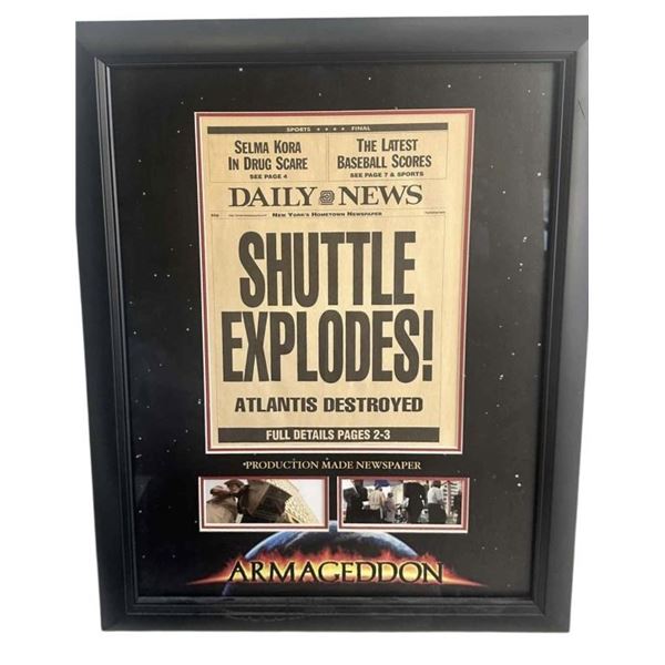 Armageddon (1998) - "Shuttle Explodes' Newspaper With Display