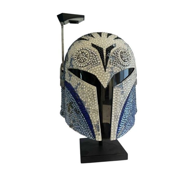 Star Wars - Swarovski Laid Crystal Bo-Katan (Katee Sackhoff) Helmet - Movie Treasure Bling