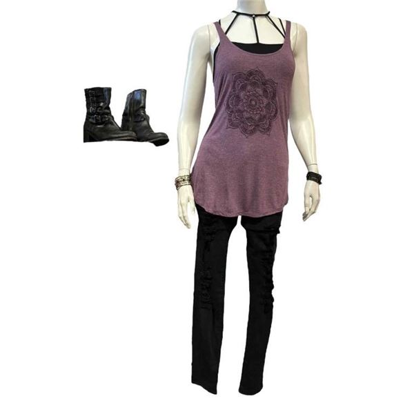 Power Rangers (2017) - Kimberly (Pink Ranger) Naomi Scott 4-Piece Costume & Bracelets