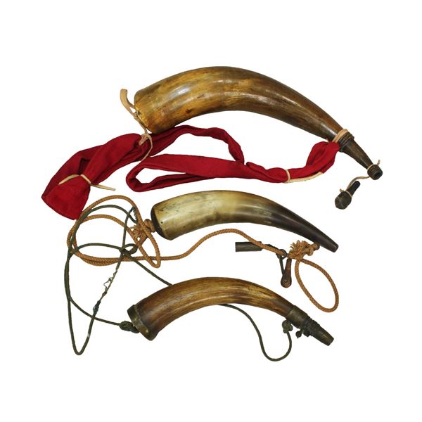 Grouping of Powder Horns