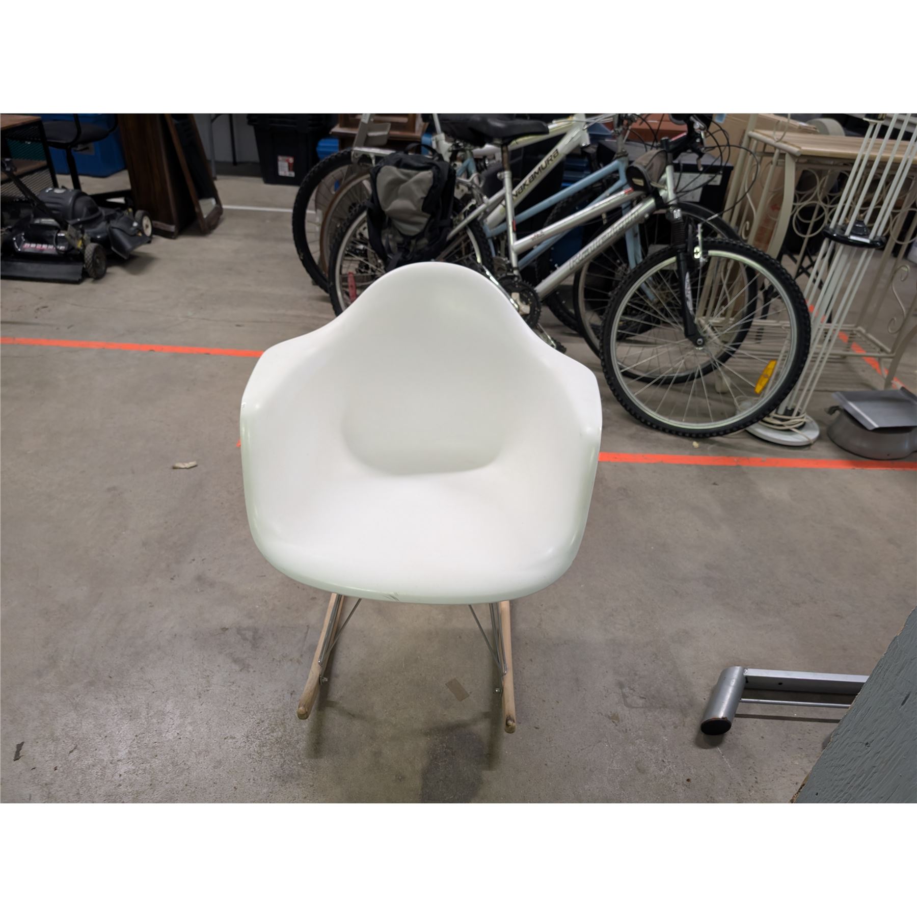 Eames Style Bucket Rocking Chair Modern