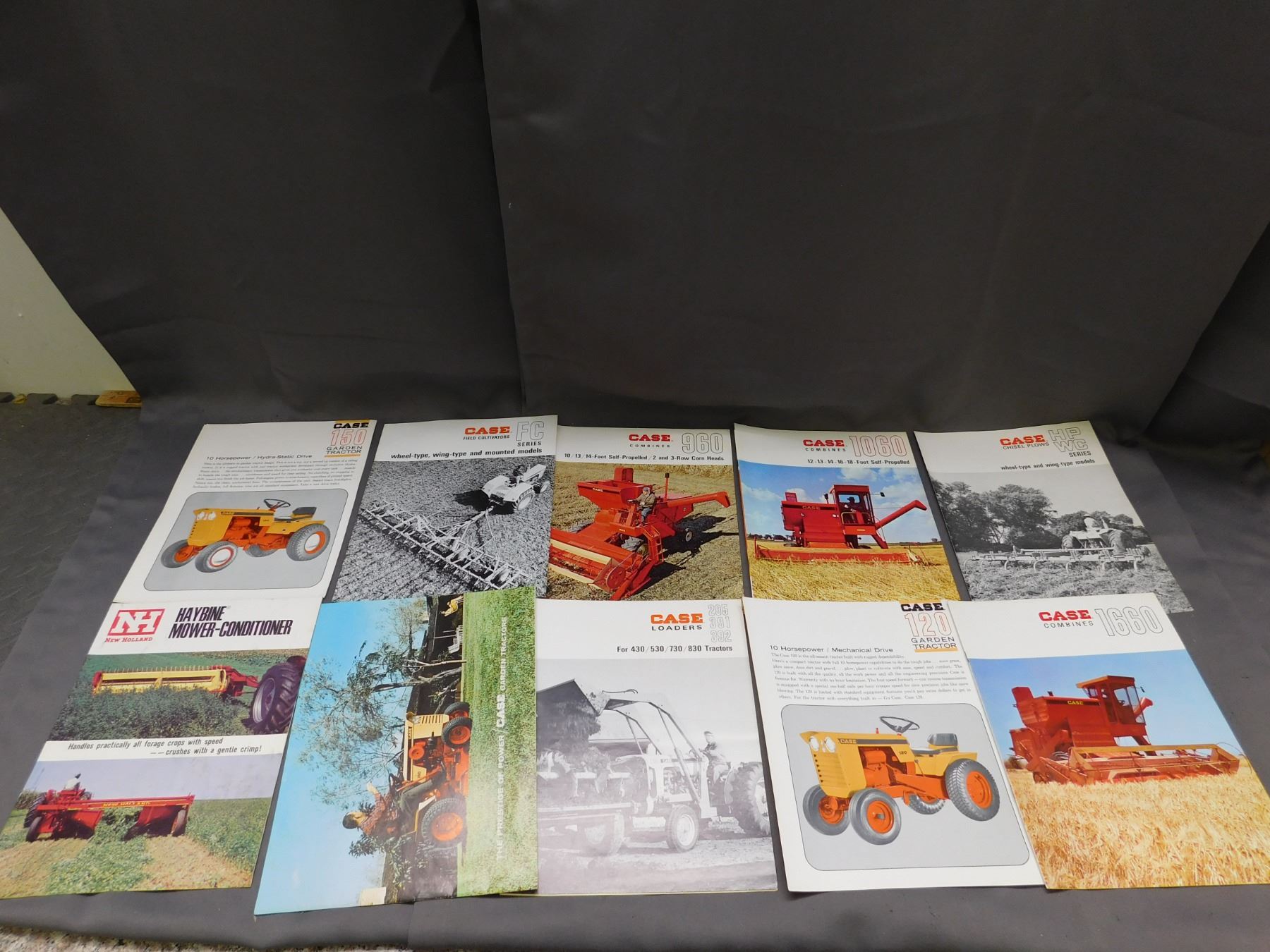 Lot of Vintage Case Combines Farmer Equipment Brochures