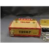 Image 3 : Junk Drawer Trump Cigar Box, Bottle Openers, Stamp, Patch, Watch, Pin