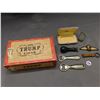 Image 4 : Junk Drawer Trump Cigar Box, Bottle Openers, Stamp, Patch, Watch, Pin