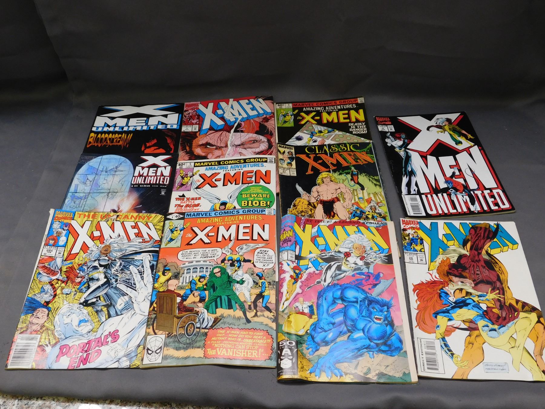 Lot of 11 Marvel Books X-Men Related (rough)