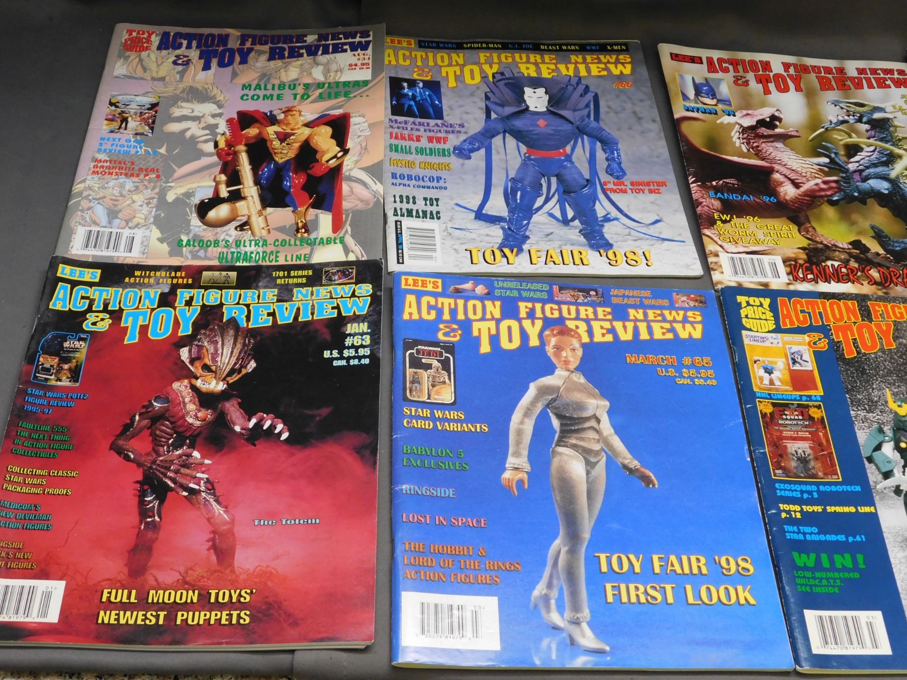 Lot of 8 Action Figure News & Toy Review Magazines