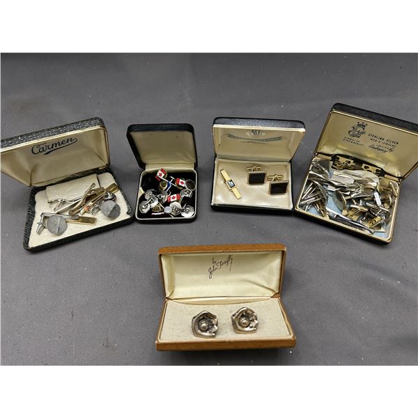 Lot of Assorted Cufflinks, Pins