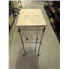 Image 2 : Butcher Block Top Kitchen Cart