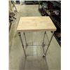Image 3 : Butcher Block Top Kitchen Cart