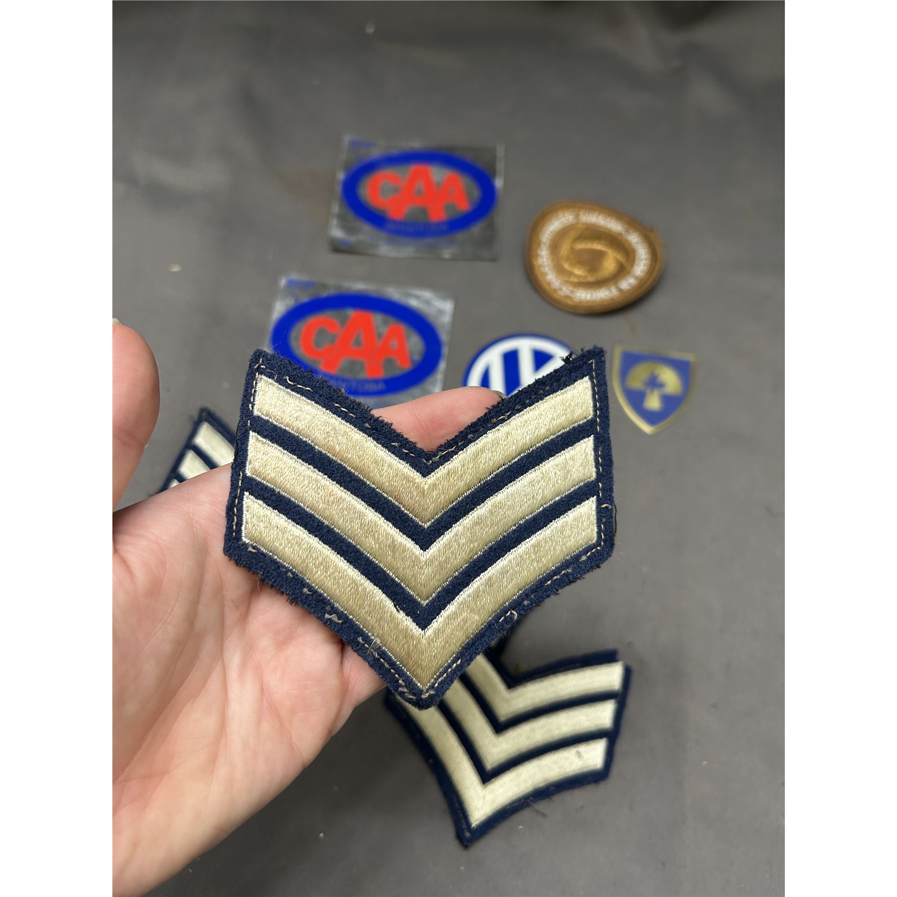 Sergeant Stripes Blue 50s Patches, VW, CAA