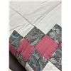Image 2 : Hand Made Patchwork Quilt 80" x 94"