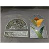 Image 1 : 2 Glass Sun Catchers, 1 is Stained Glass
