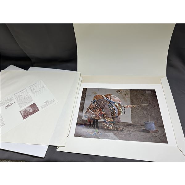 James Christensen "Fishing" signed, numbered print by Greenwich Workshop