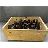 Image 1 : Wooden Crate of Assorted Vintage Beer Bottles