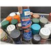 Image 2 : Tub of Spray Paint, Vinyl Coat, Primer, Rust-Oleum, Etc.