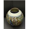 Image 2 : Hand Painted Pottery Vase 12" tall