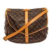 Image 1 : Louis Vuitton Brown Monogram Leather Saumur 35 Messenger Bag