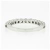 Image 7 : NEW 14k White Gold 1.14 ctw Round Shared Prong Diamond Classic Wedding Band Ring