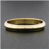 Image 2 : Classic 14k Yellow Gold 3.5mm Domed Polished w/ Milgrain Stack Wedding Band Ring