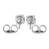 Image 3 : NEW Platinum 0.87 ctw GIA Certified Round Brilliant Diamond 4 Prong Stud Earring