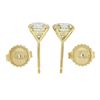 Image 5 : NEW 18k Gold 1.81 ctw GIA Round Brilliant Diamond 4 Prong Martini Stud Earrings