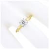 Image 3 : Vintage 14k Gold 0.38 ctw Old Cut Illusion Set Diamond Solitaire Engagement Ring