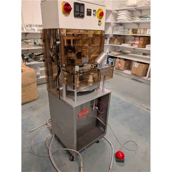 KALIX-DUPUIS SEMI-AUTOMATIC PLASTIC TUBE SEALER (HDPE, LDPE) - PNEUMATIC SODI II, 220V. 3 PH WITH