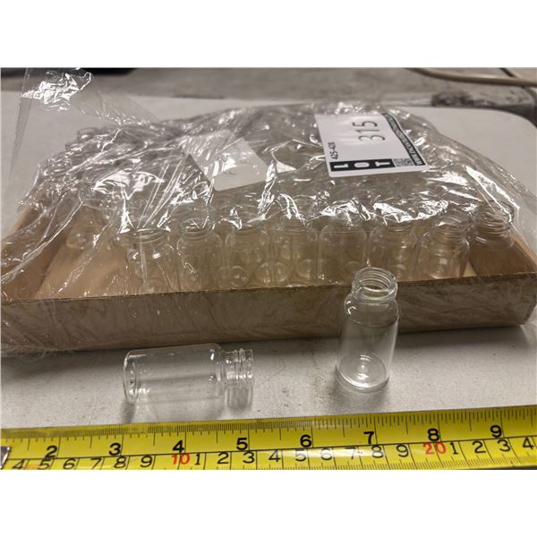LOT DE 65pcs 15ML GLASS SAMPLE BOTTLE