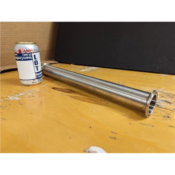 18" STAINLESS 316L 1.5"DIA SANITARY SPOOL TUBE