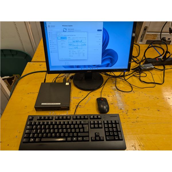 ORDINATEUR MINI LENOVO M70q i5-10400T AVEC ECRAN 22"
