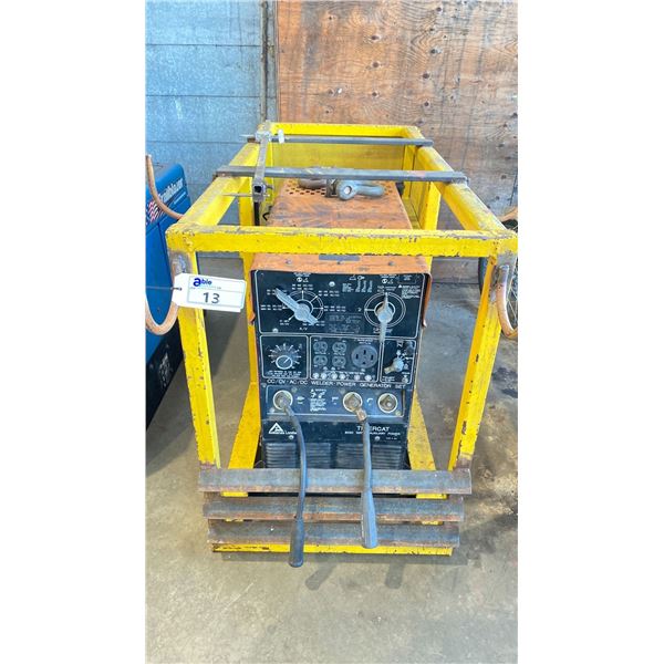 ACKLANDS LIMITED TIGERCAT 8000 WATT AC/DC WELDER GENERATOR MOUNTED IN METAL FRAME