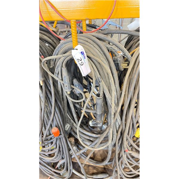 GROUP OF ASSORTED WELDING CABLES