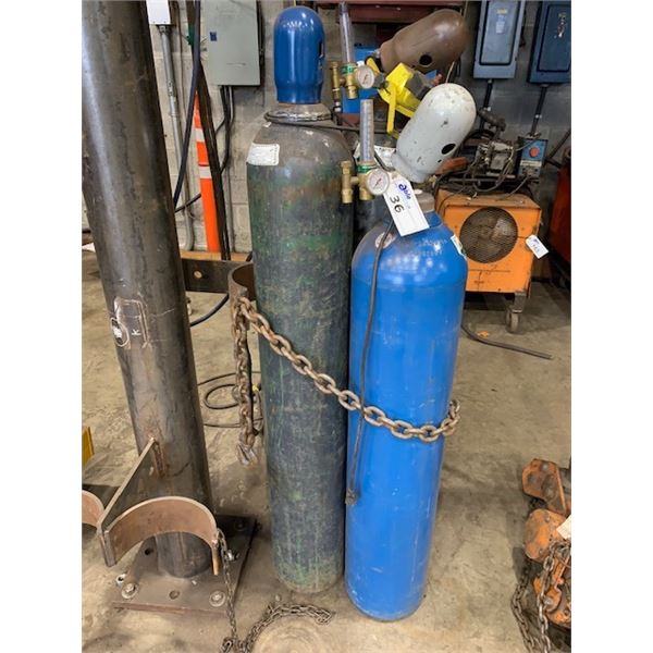 PAIR OF COMPRESSED GAS TANKS