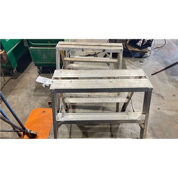GROUP OF 4 ALUMINUM FLAT TOP SAWHORSES