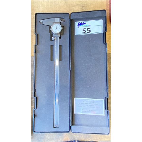 DIAL CALIPER PRECISION MEASURING TOOL IN CASE