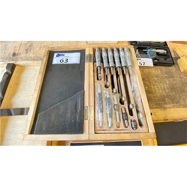 SET OF MICROMETERS 0"-6" IN CASE