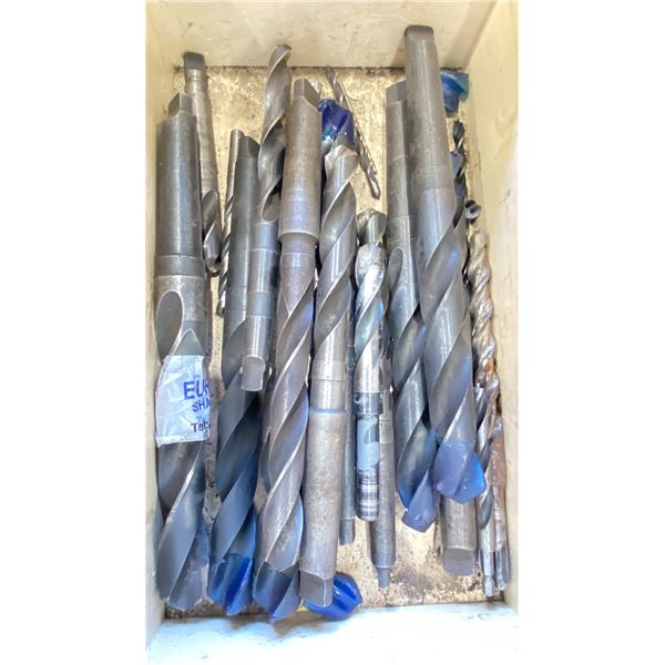 WOODEN CRATE OF ASSORTED MACHINING DRILL BITS