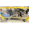 Image 4 : METAL MOBILE SHOP TABLE/CART WITH ASSORTED INDUSTRIAL MACHINERY PARTS