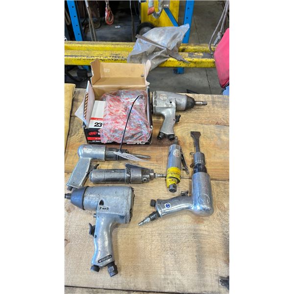 GROUP OF 7 ASSORTED PNEUMATIC AIR TOOLS