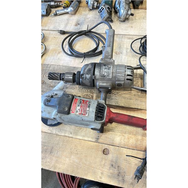 MILWAUKEE ELECTRIC HEAVY DUTY SANDER & BLACK AND DECKER 1/2" HEAVY DUTY DRILL