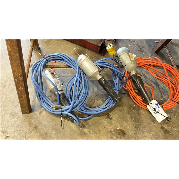 3 POWER CORDED EXTENSION SHOP LIGHTS