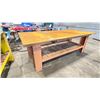 Image 1 : 3/4" STEEL TOP WELDERS WORK TABLE APPROX 8'L X 4'W X 3.75'H