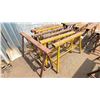 Image 2 : GROUP OF 8 CUSTOM BUILT METAL SAW HORSES APPROX 3.75'L X 2.5'H