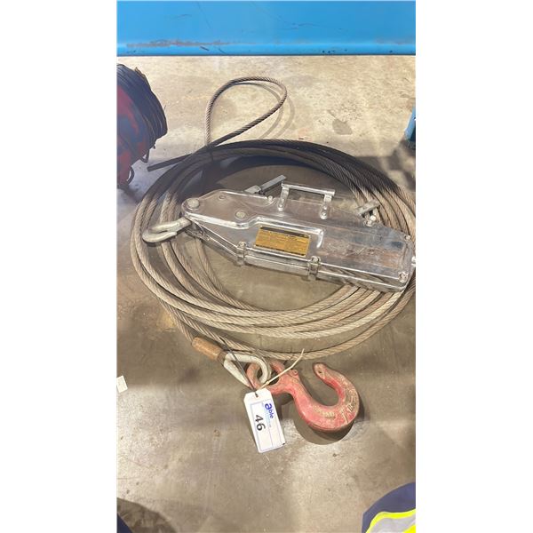 JET SGP-300A 3.2 TON GRIP PULLER CABLE HOIST
