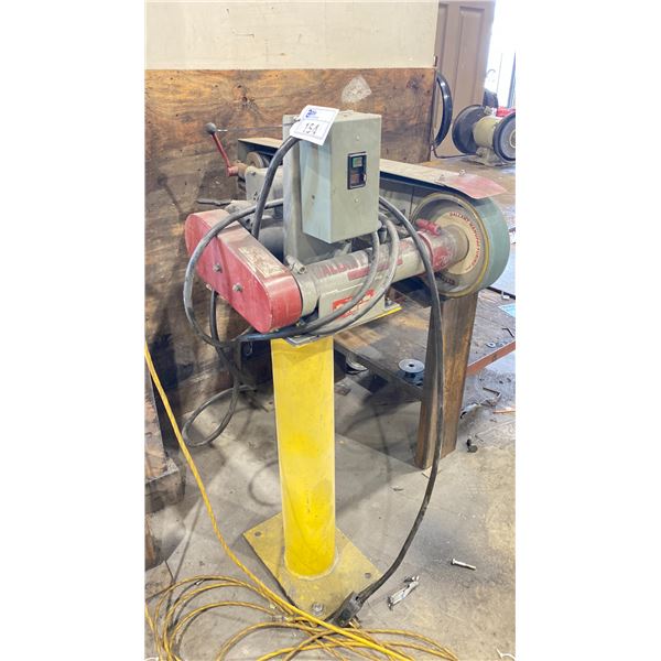 GALLANT MANUFACTURING MODEL 390 HEAVY DUTY MULTI PURPOSE GRINDER/SANDER ON METAL STAND
