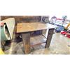 Image 2 : 1/2" STEEL TOP WELDERS TABLE WITH SAMONA 8" BENCH GRINDER MODEL NUMBER 0306